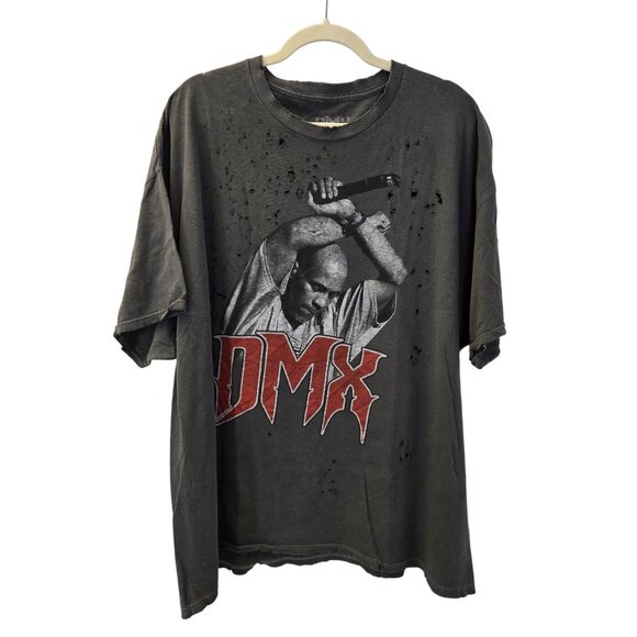 NWOT DMX Intentionally Distressed Licensed Band Concert Tee Size 3XL - Picture 1 of 4